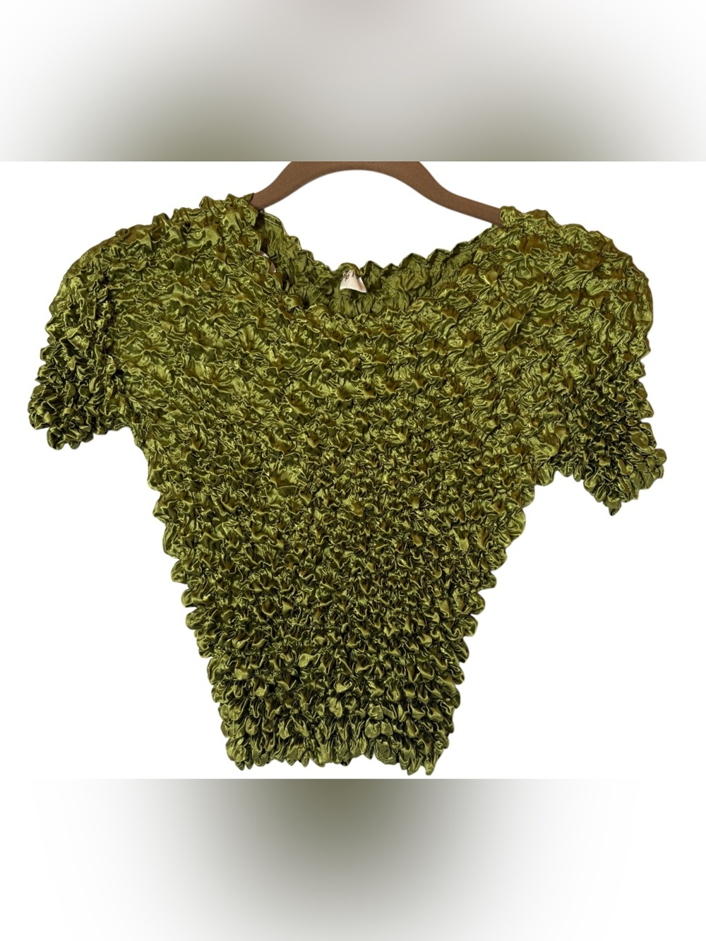 Y2K Short Sleeved Popcorn Bubble Shirt